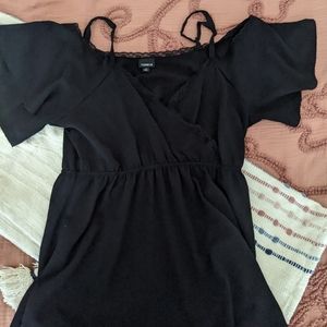 Torrid Faux Wrap Off the shoulder blouse